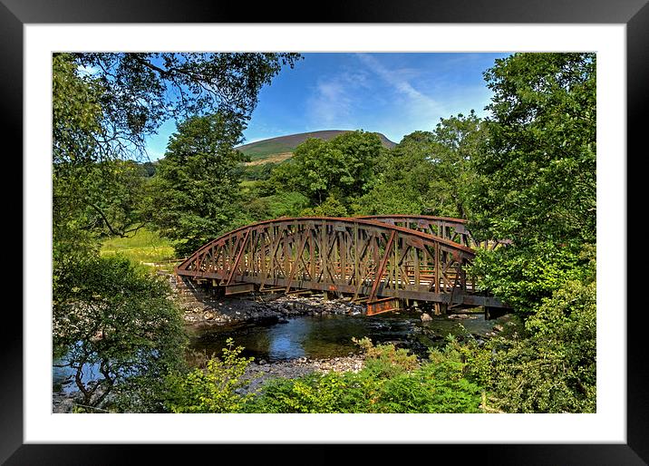 Railway Bridge Framed Mounted Print by Roger Green