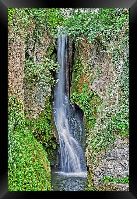 Waterfall at Dyserth Framed Print by Roger Green