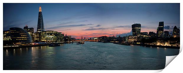  London Sunset Print by Phil Clements