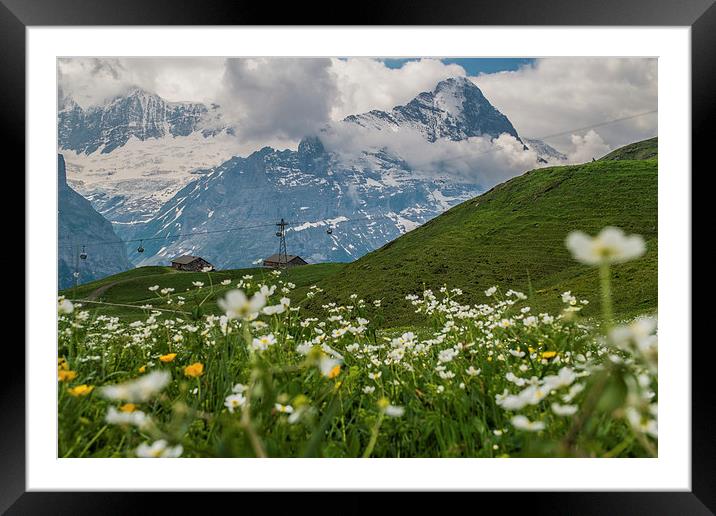  The Eiger from First Framed Mounted Print by Joe Tinkler