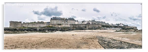 St Malo Panorama Acrylic by Ann Garrett