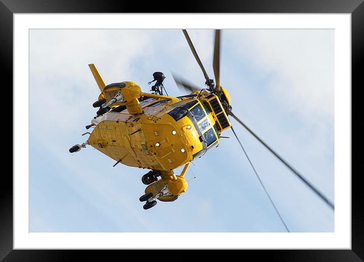 Sea King Manoeuvre Framed Mounted Print by Oxon Images