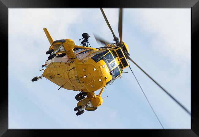 Sea King Manoeuvre Framed Print by Oxon Images