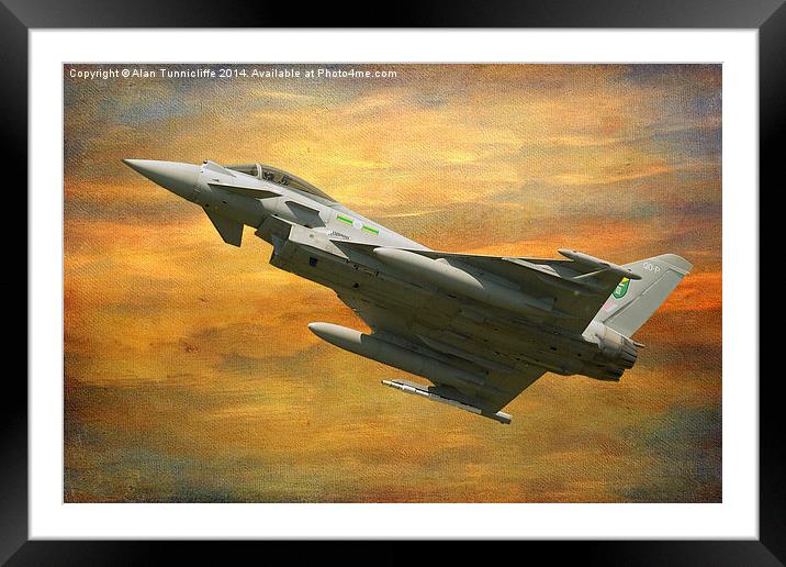 The Mighty Typhoon Framed Mounted Print by Alan Tunnicliffe