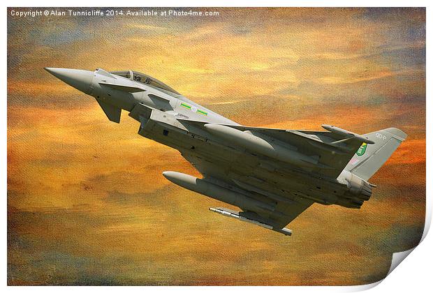 The Mighty Typhoon Print by Alan Tunnicliffe