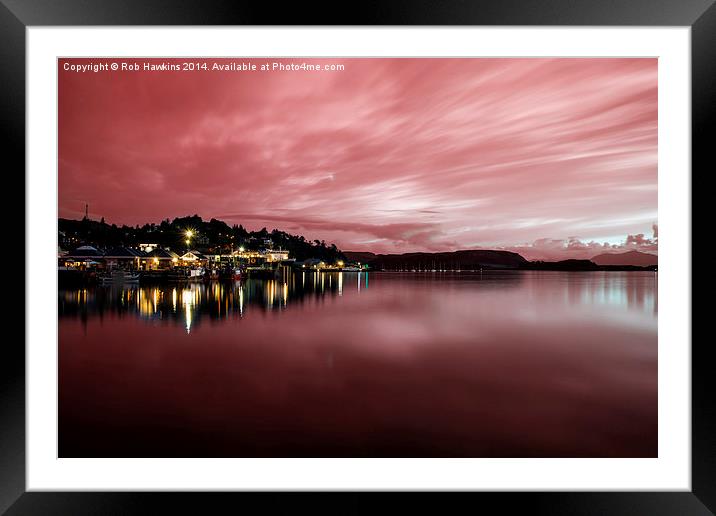  Red Twylight  Framed Mounted Print by Rob Hawkins