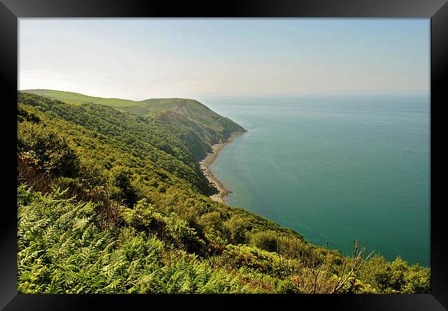 The Exmoor Coast  Framed Print by graham young