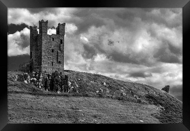  Dunstanburgh Castle Framed Print by John Ellis