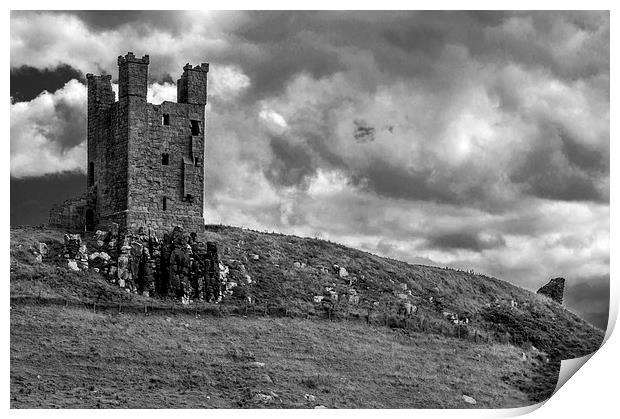  Dunstanburgh Castle Print by John Ellis