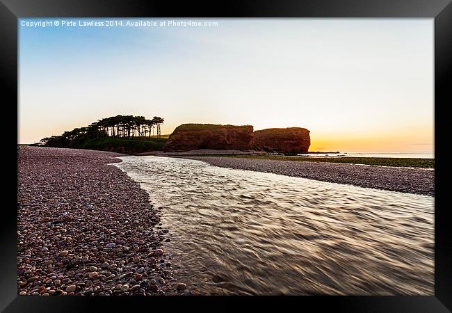  River Otter Budleigh Salterton Framed Print by Pete Lawless