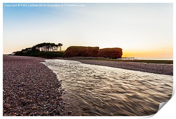 River Otter Budleigh Salterton Print by Pete Lawless
