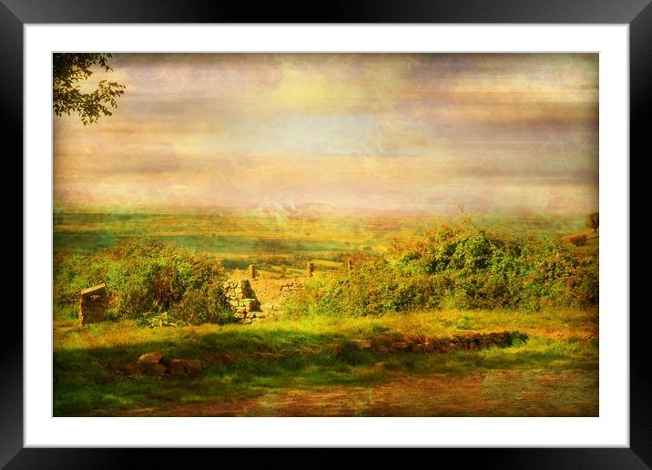  From the Top of the Hill. Framed Mounted Print by Heather Goodwin