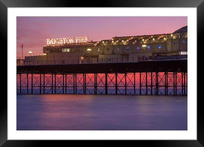  Brighton Pier Framed Mounted Print by sam moore