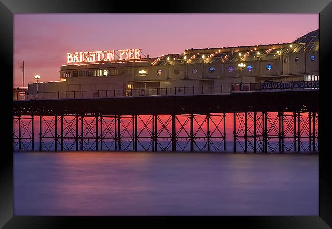  Brighton Pier Framed Print by sam moore