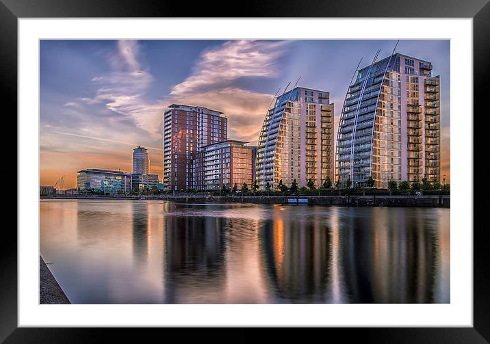  Quayside Apartments Framed Mounted Print by Paul Feeley