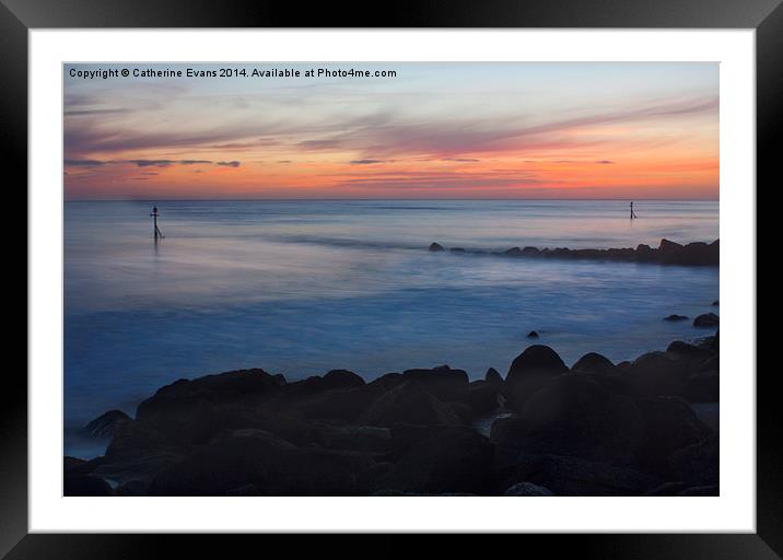  Sunrise over Sheringham beach Framed Mounted Print by Catherine Fowler