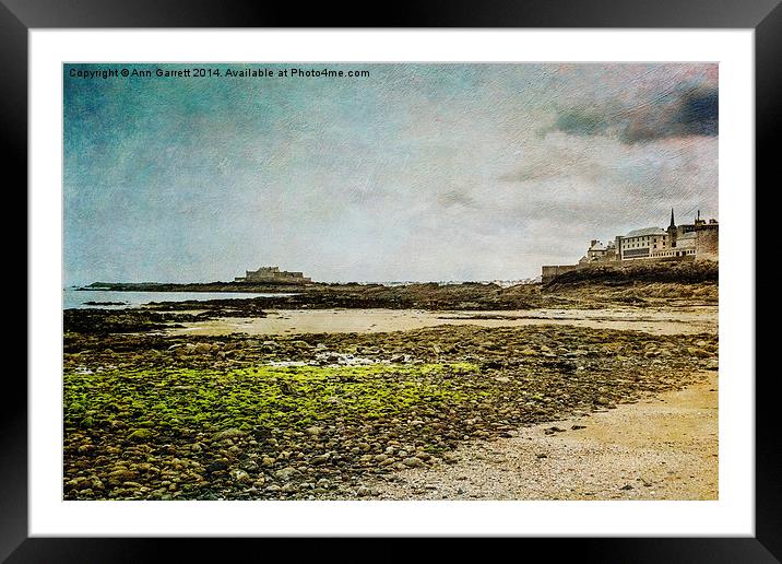 Saint Malo and Fort National Framed Mounted Print by Ann Garrett