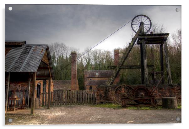  Old Victorian Mine Acrylic by Oliver Porter