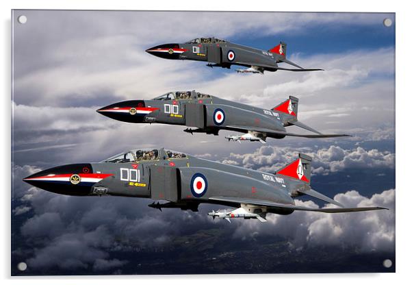 Navy Phantom formation Acrylic by Oxon Images