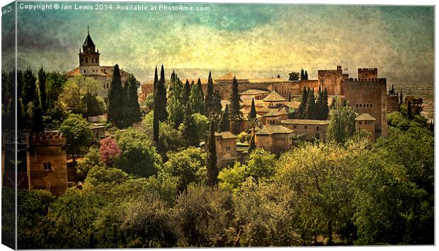  The Alhambra Granada Canvas Print by Ian Lewis
