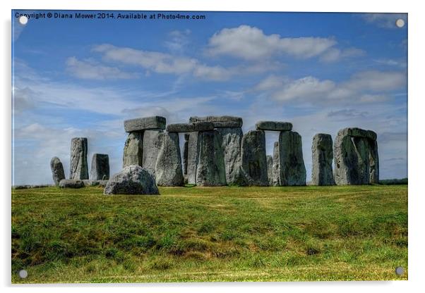  Stonehenge Acrylic by Diana Mower