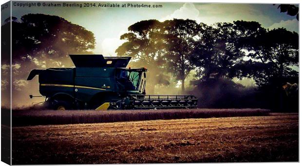  Harvest Time Canvas Print by Graham Beerling