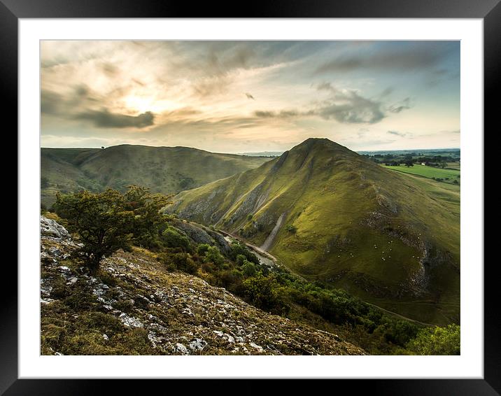  Thorpe Cloud you can't have a sunrise withour sun Framed Mounted Print by John Cropper