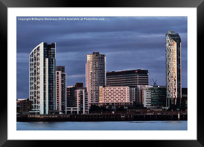 Princes Dock Liverpool  Framed Mounted Print by Wayne Molyneux