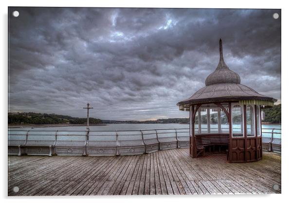  Bangor Pier Acrylic by Jon Lingwood