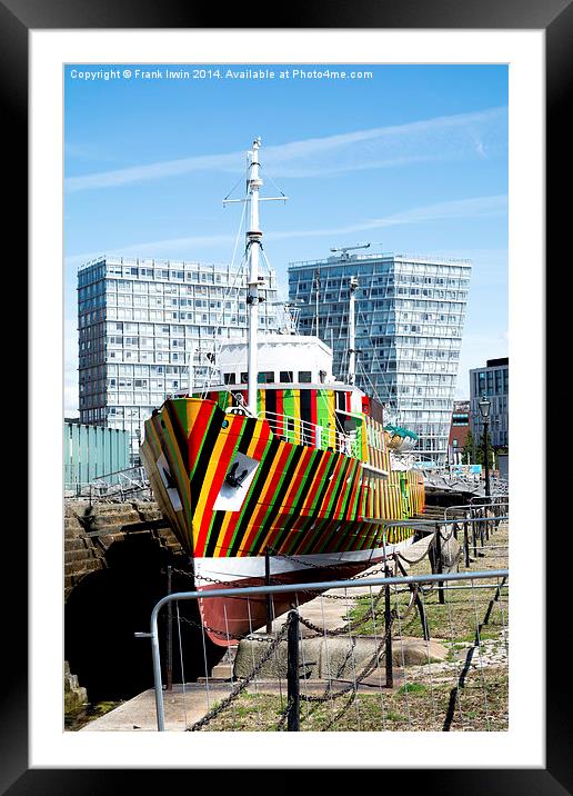  Dazzle Ship (Edmund Gardner) Framed Mounted Print by Frank Irwin