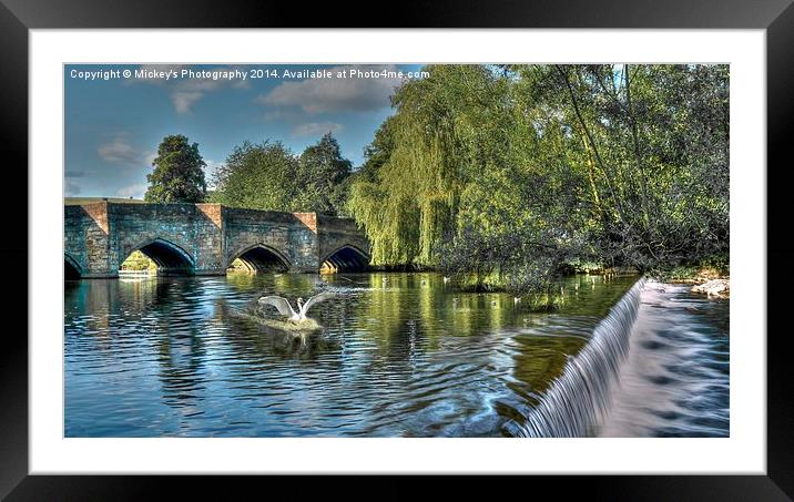 Bakewell River Wye  Framed Mounted Print by rawshutterbug 