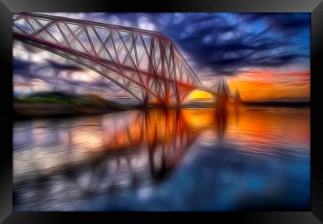  Forth Rail Bridge Framed Print by jim scotland fine art
