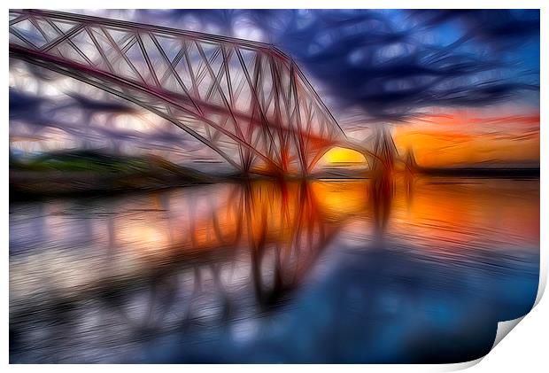  Forth Rail Bridge Print by jim scotland fine art