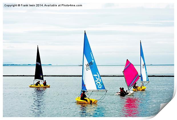 West Kirby's Marine lake Print by Frank Irwin