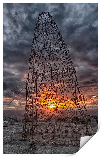  Bamboo Tower at sunset Print by Mark Godden