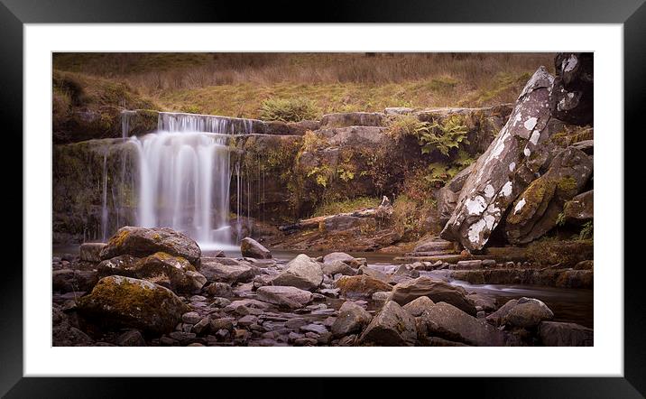  Pen y fan falls Framed Mounted Print by Leighton Collins