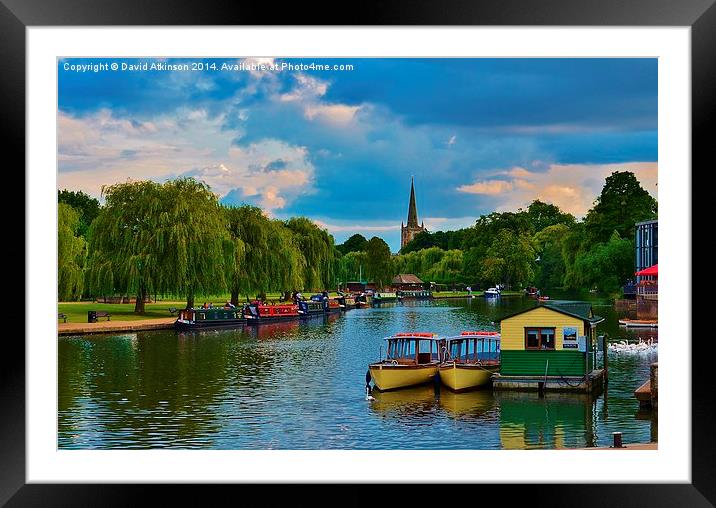 By the River Avon Framed Mounted Print by David Atkinson