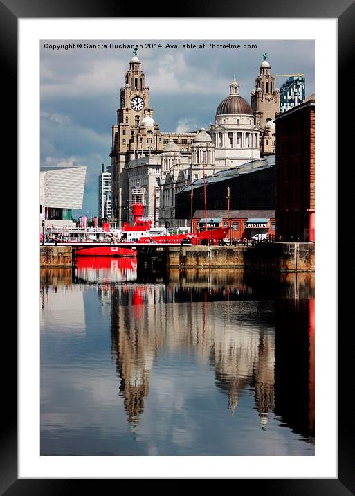  Reflections Of Liverpool Framed Mounted Print by Sandra Buchanan