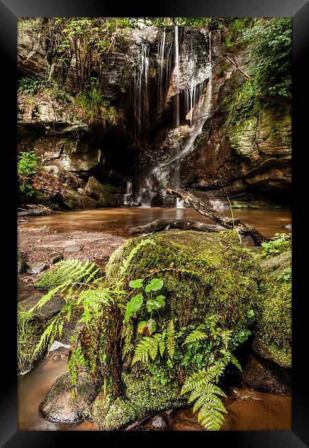  The Waterfall Framed Print by Dave Hudspeth Landscape Photography