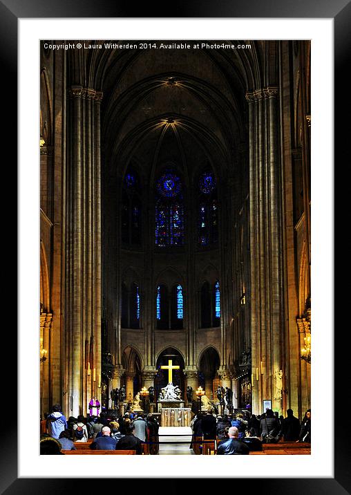 Notre Dame Framed Mounted Print by Laura Witherden