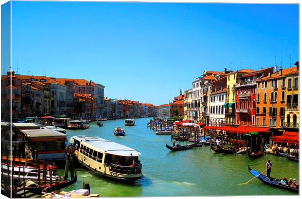  A View of Venice Canvas Print by Michael Wood