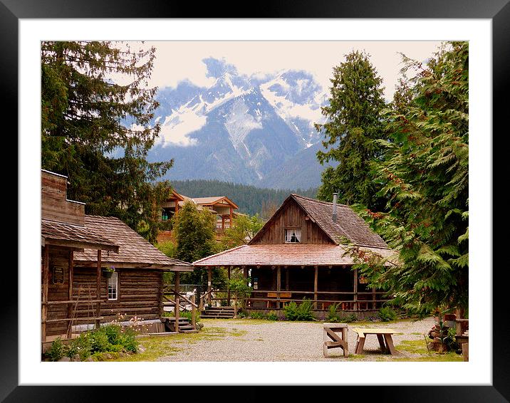  A little piece of Pemberton history. Framed Mounted Print by Judith Lightfoot