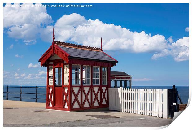  Saltburn Cliff Funicular Top Station Print by Peter Jordan