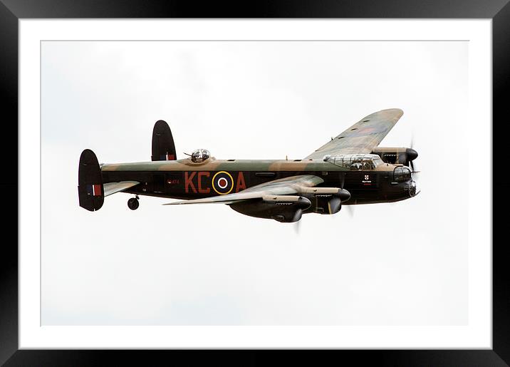 BBMF Lancaster PA474 Framed Mounted Print by Gary Eason