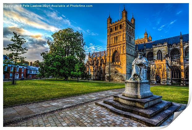  Exeter Cathedral Print by Pete Lawless
