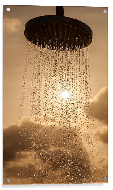 Sunset shower Acrylic by Gail Johnson