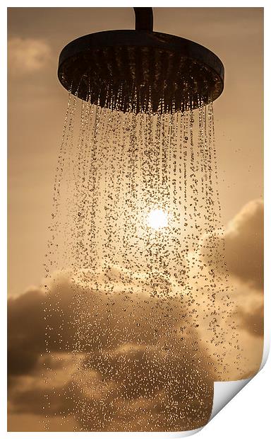 Sunset shower Print by Gail Johnson