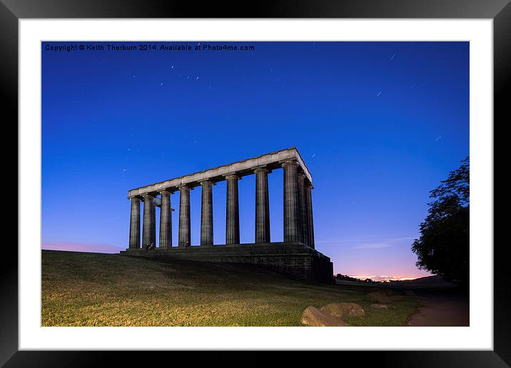  National Monument Edinburgh Framed Mounted Print by Keith Thorburn EFIAP/b