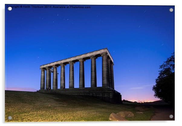  National Monument Edinburgh Acrylic by Keith Thorburn EFIAP/b
