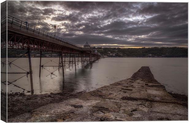 Bangor Pier at Dusk Canvas Print by Jon Lingwood